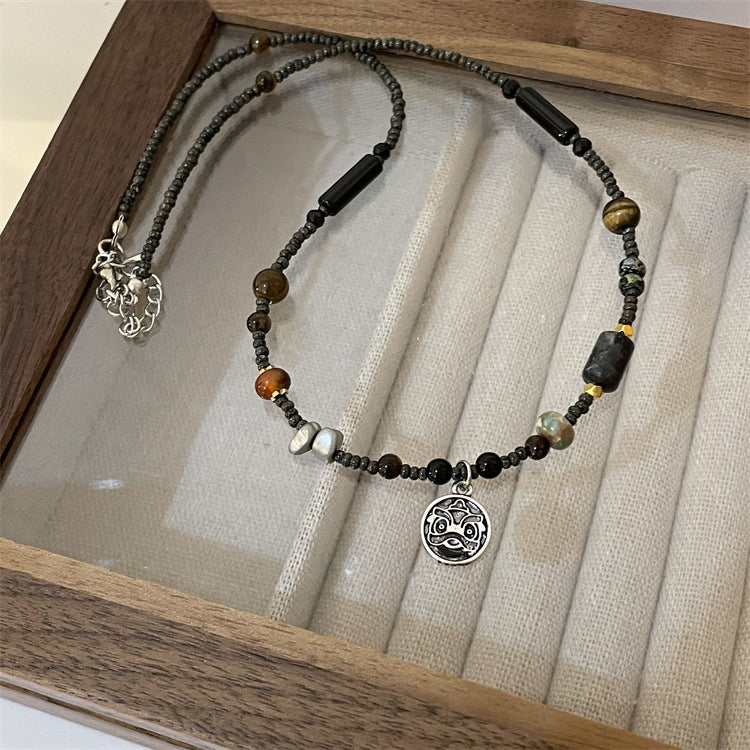 Collares De Cuentas De Piedra Natural De Mariposa al por mayor